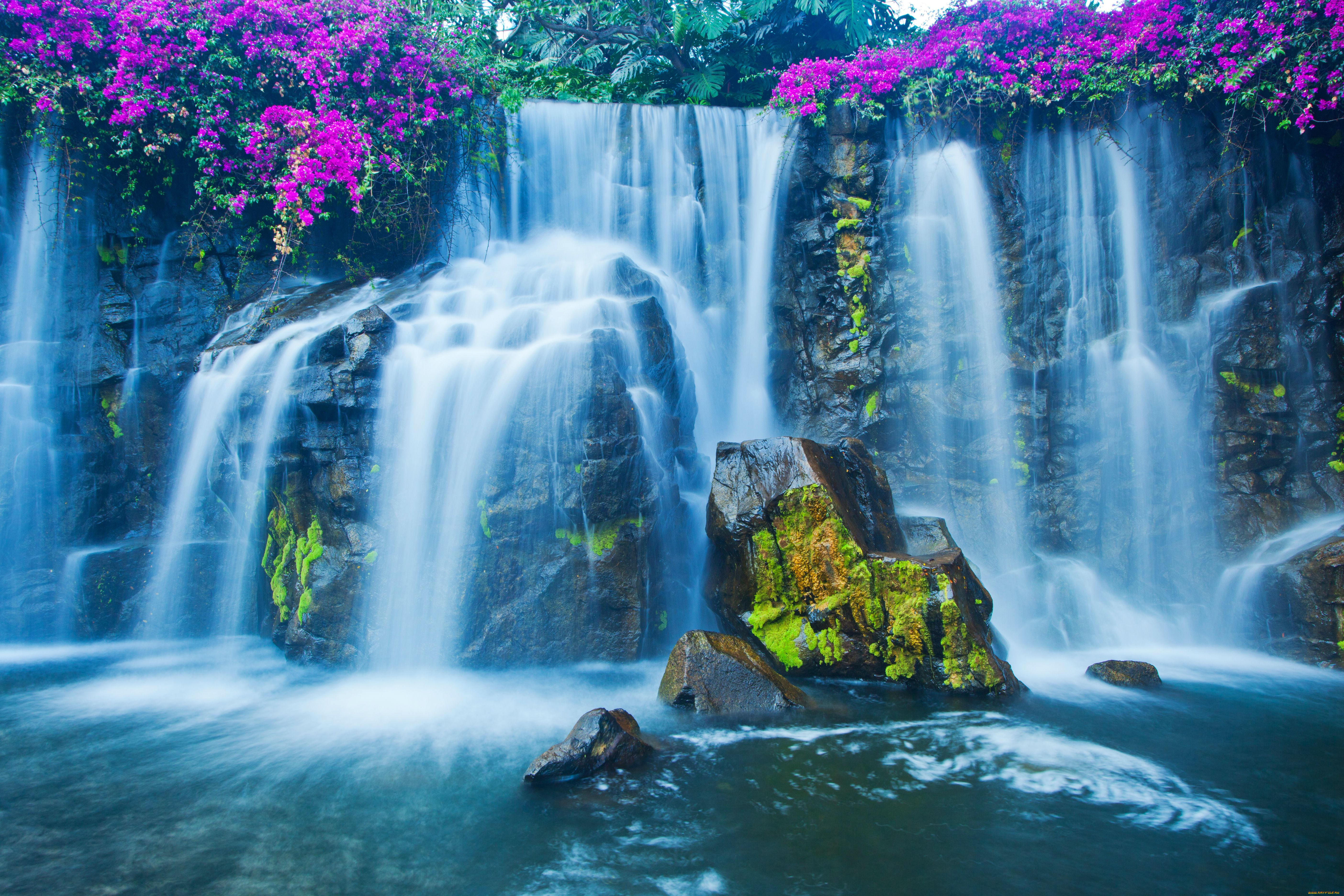 Как установить картинку на фон. Air Terjun водопад. Водопад Мосбрей. Пейзаж водопад. Красивые пейзажи с водопадами.